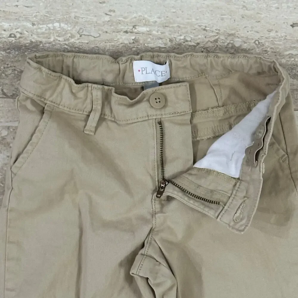 Children’s Place Girls Khaki Uniform Pants